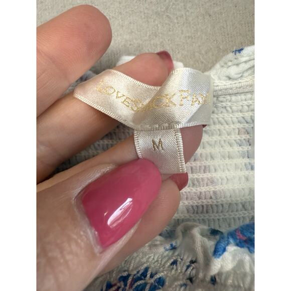 Love Shack Fancy Miri Dress Sz M Floral Square Neck Ruffle Tiered Midi Coquette - Picture 9 of 16